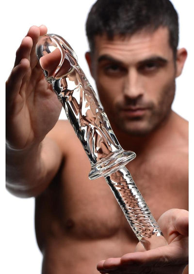 Master Series Brutus Glass Dildo Thruster