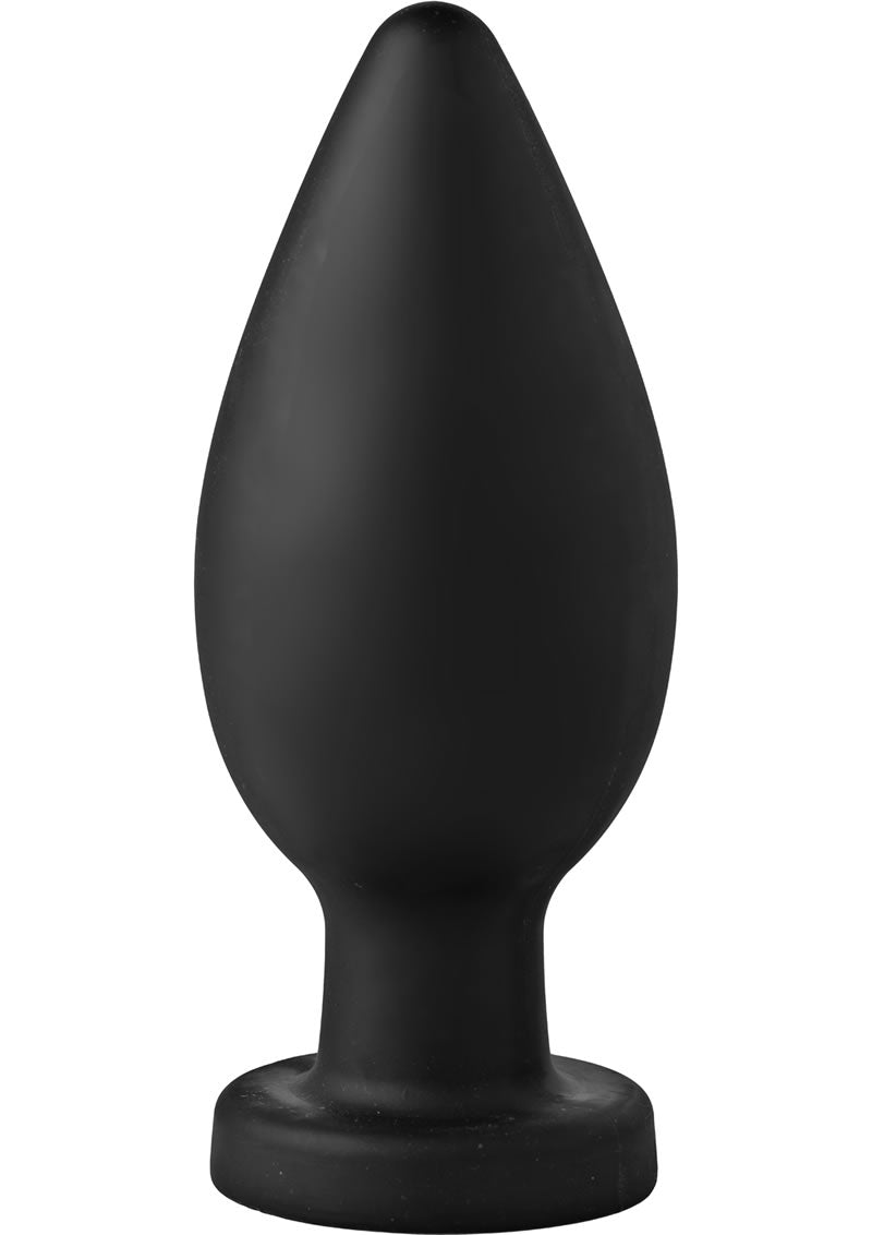 Master Series Colossus XXL Silicone Anal Plug - Black - XLarge