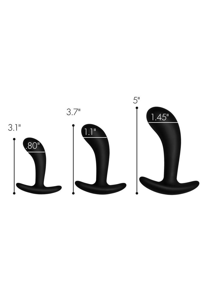 Master Series Dark Delights Curved Silicone Anal Trainer