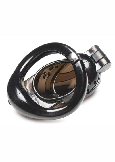 Master Series Double Lockdown Locking Customizable Chastity Cage