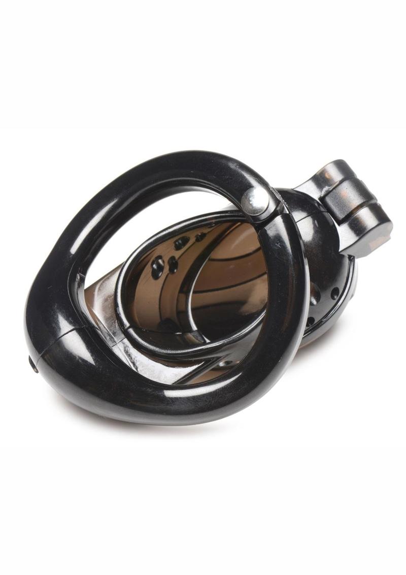 Master Series Double Lockdown Locking Customizable Chastity Cage