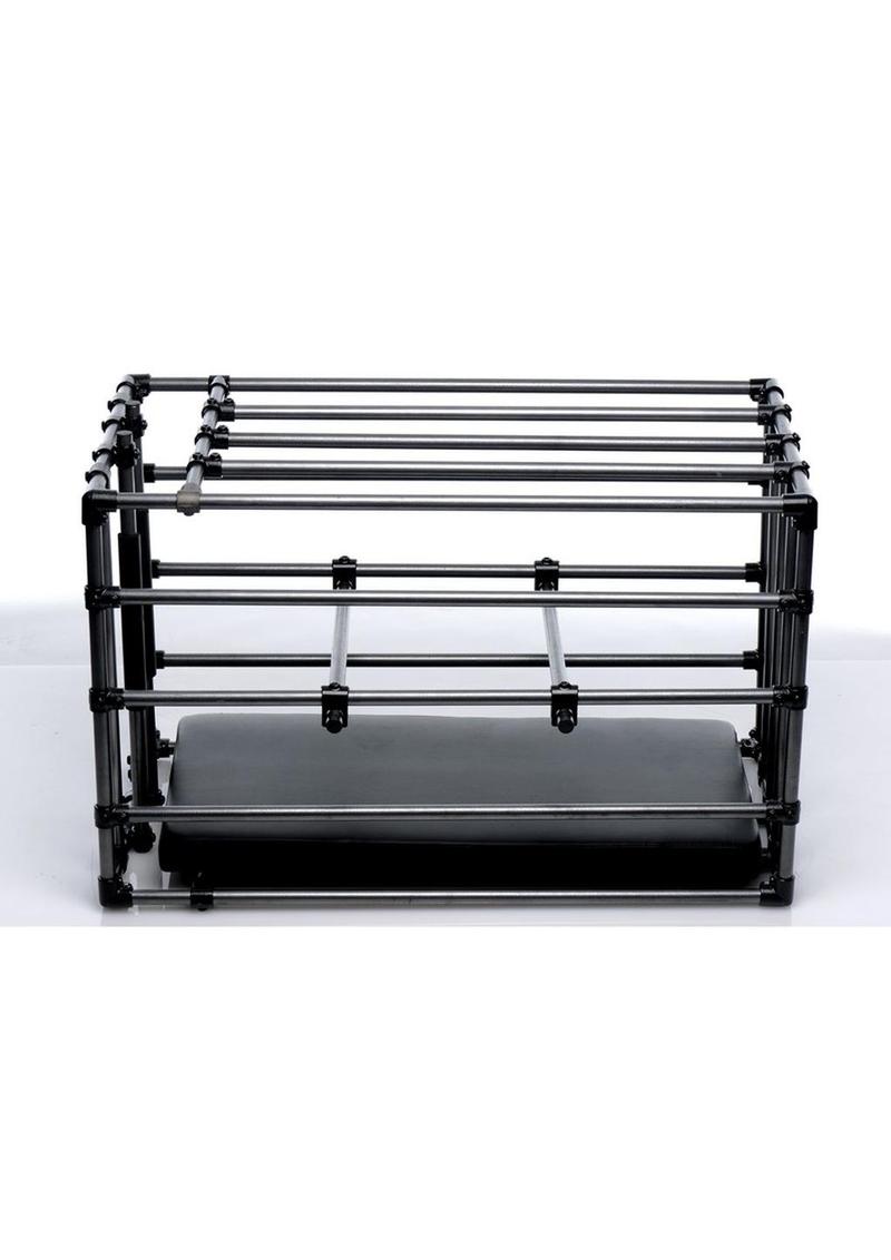 Master Series Kennel Cage with Padded Board - Black/Metal