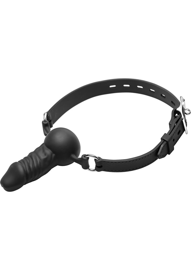 Master Series Suppressor Silicone Face Banger Gag - Black