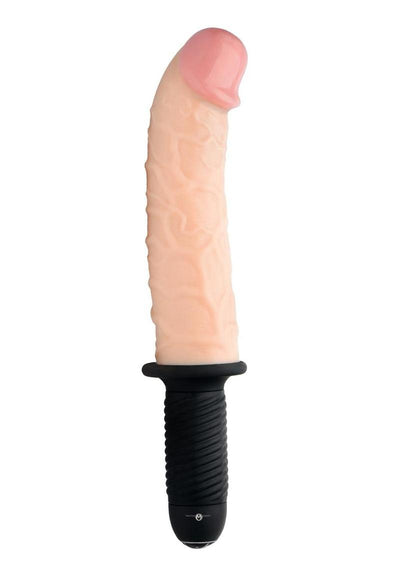 Master Series The Curved Dicktator Vibrating Giant 13.5in Dildo Thruster