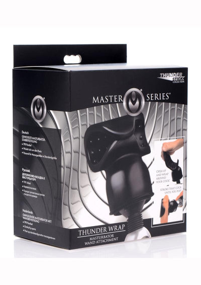 Master Series Thunder Wrap Masturbator Wand Attachment - Black