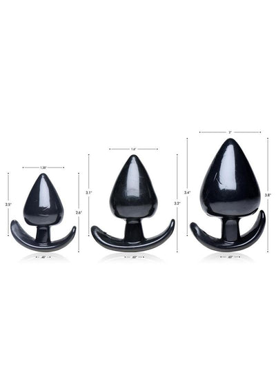 Master Series Triple Spades 3 Piece Anal Plug