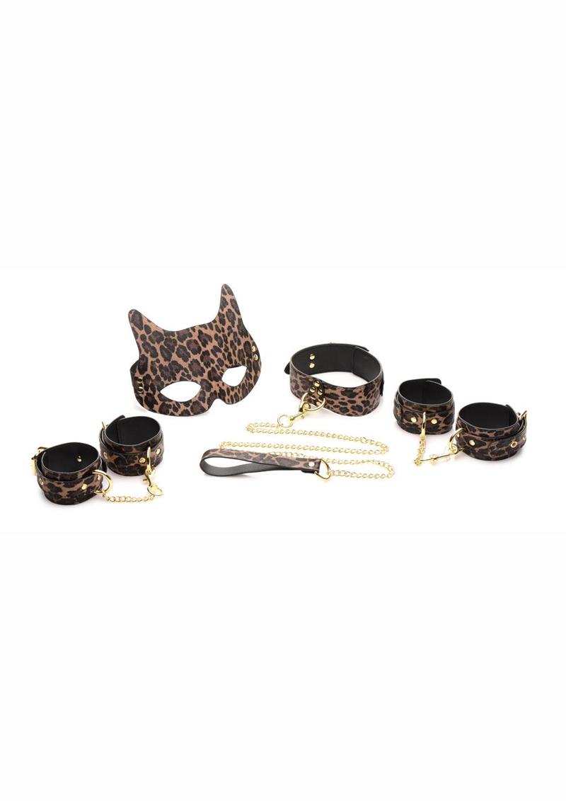 Master Series Wild Sex 7 Piece Bondage - Brown - Set