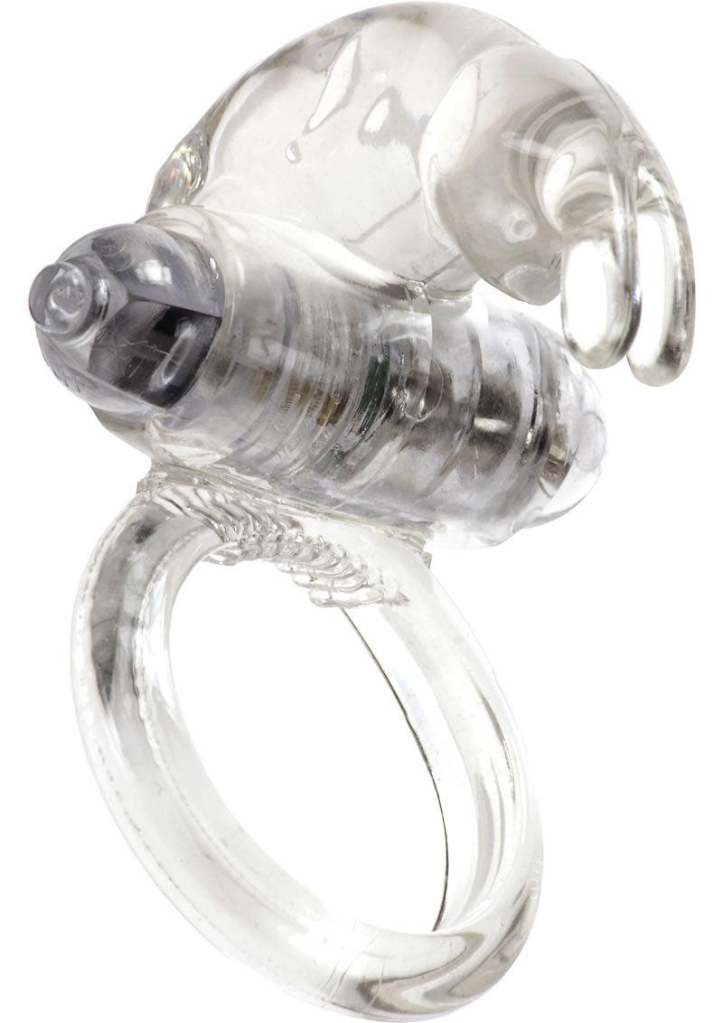 ME YOU US Classic Rabbit Vibrating Cock Ring - Clear