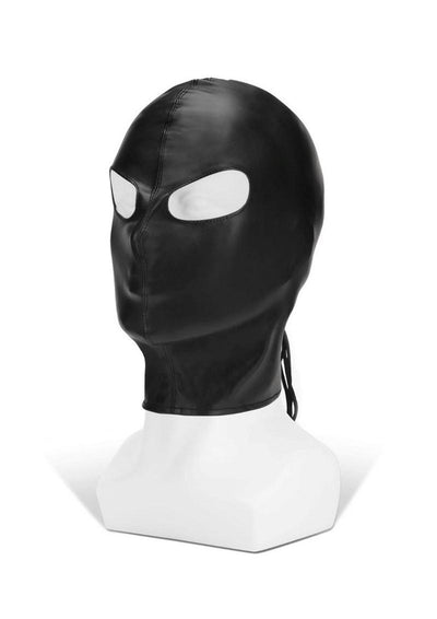 ME YOU US Hood with Eyes Pu Leather Bondage Hood - Black