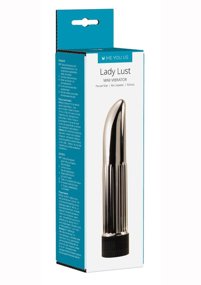 ME YOU US Lady Lust Ribbed Mini Vibrator - Silver