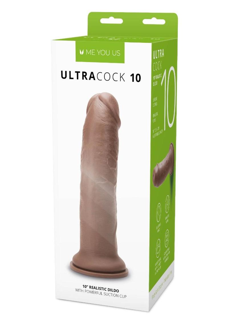 ME YOU US Ultra Cock Realistic Dildo - Caramel - 10in