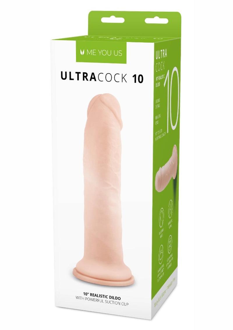 ME YOU US Ultra Cock Realistic Dildo - Vanilla - 10in