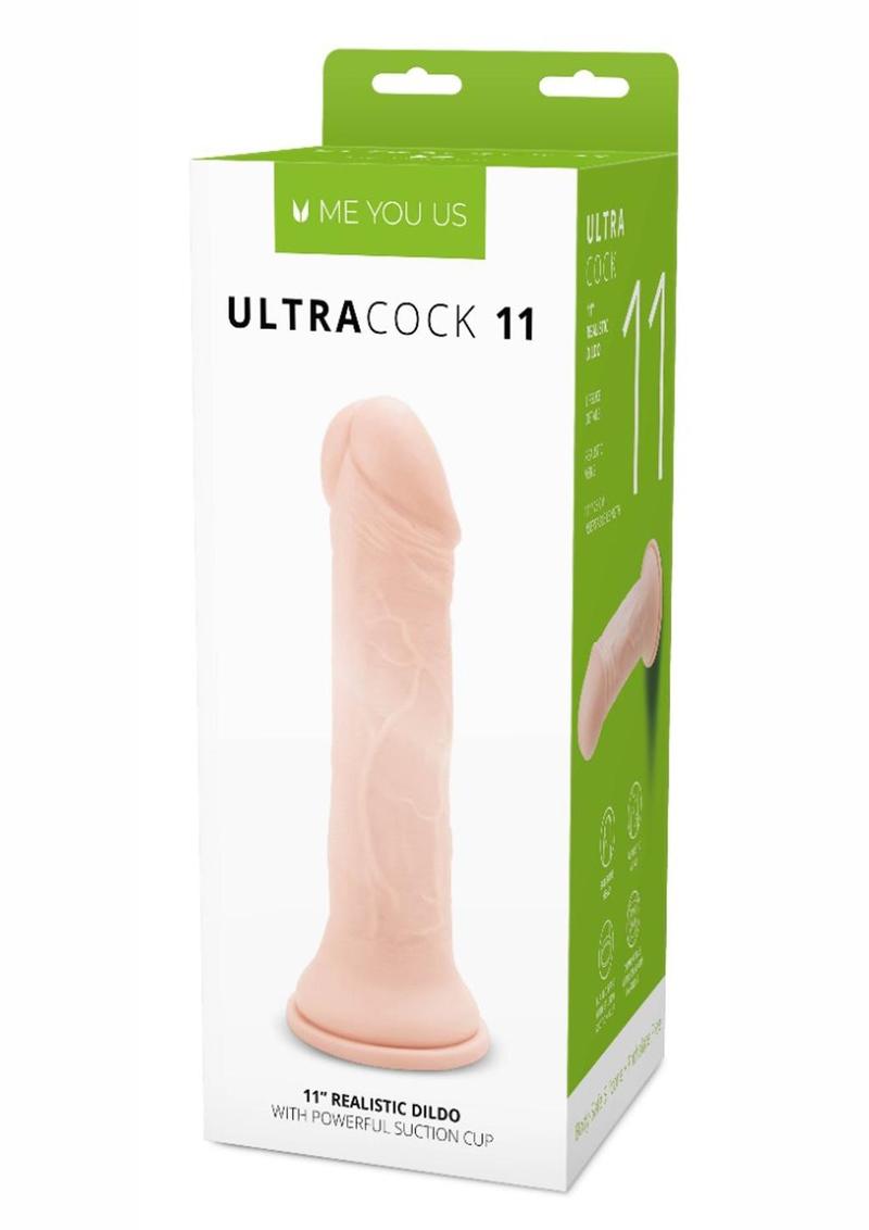 ME YOU US Ultra Cock Realistic Dildo - Vanilla - 11in