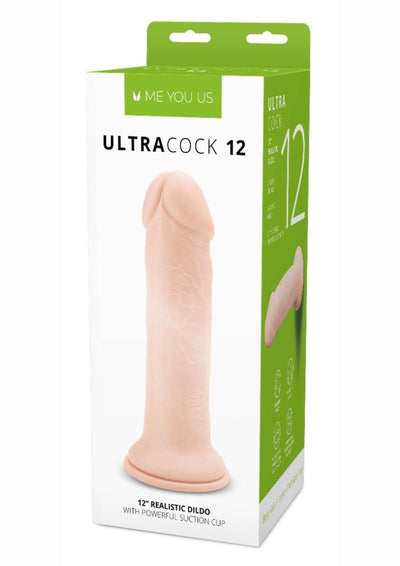 ME YOU US Ultra Cock Realistic Dildo - Vanilla - 12in