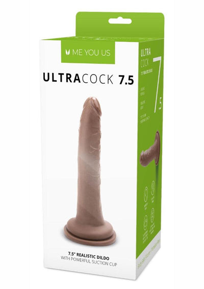 ME YOU US Ultra Cock Realistic Dildo - Caramel - 7.5in