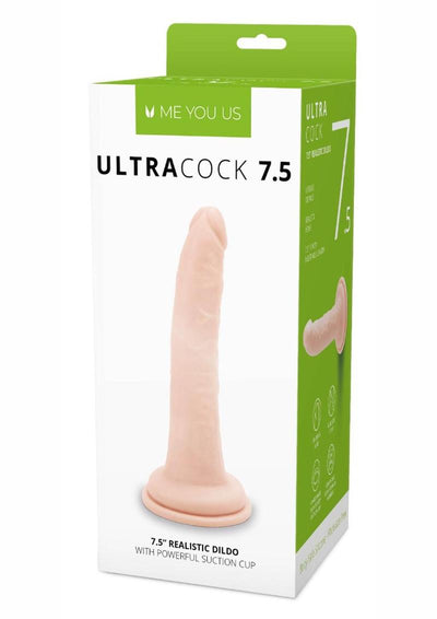 ME YOU US Ultra Cock Realistic Dildo - Vanilla - 7.5in