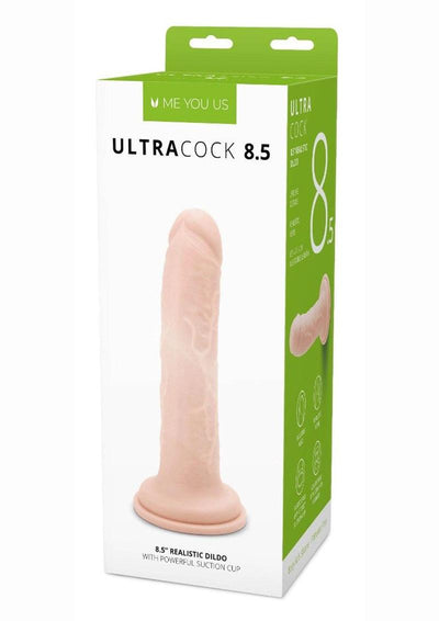 ME YOU US Ultra Cock Realistic Dildo - Vanilla - 8.5in