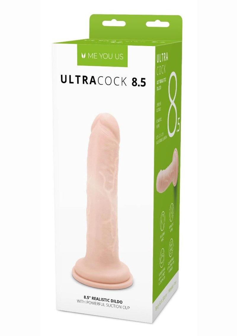 ME YOU US Ultra Cock Realistic Dildo - Vanilla - 8.5in