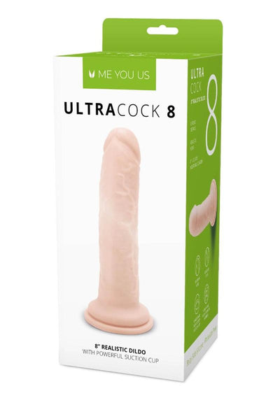 ME YOU US Ultra Cock Realistic Dildo - Vanilla - 8in