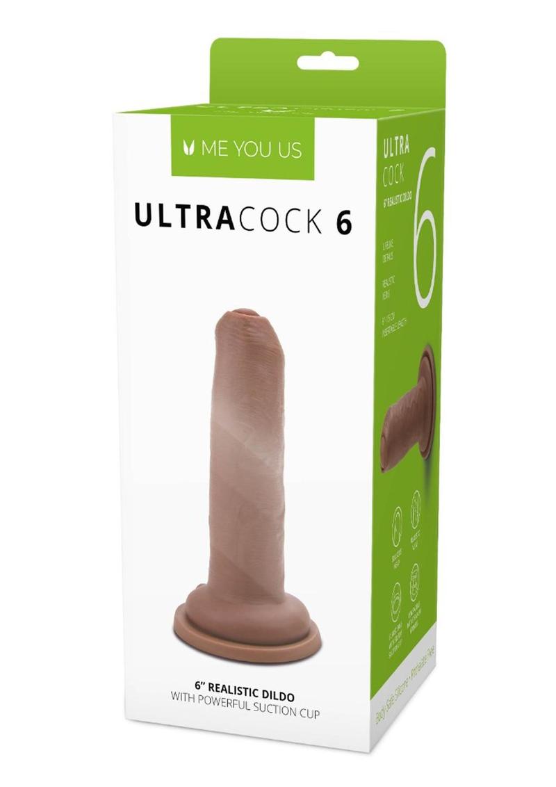 ME YOU US Ultra Cock Uncut Realistic Dildo - Caramel - 6in