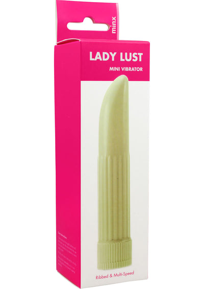 Minx Lady Lust Ribbed Mini Vibrator - White