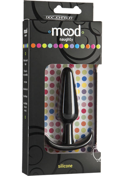 Mood Naughty 1 Silicone Anal Plug - Black - Medium