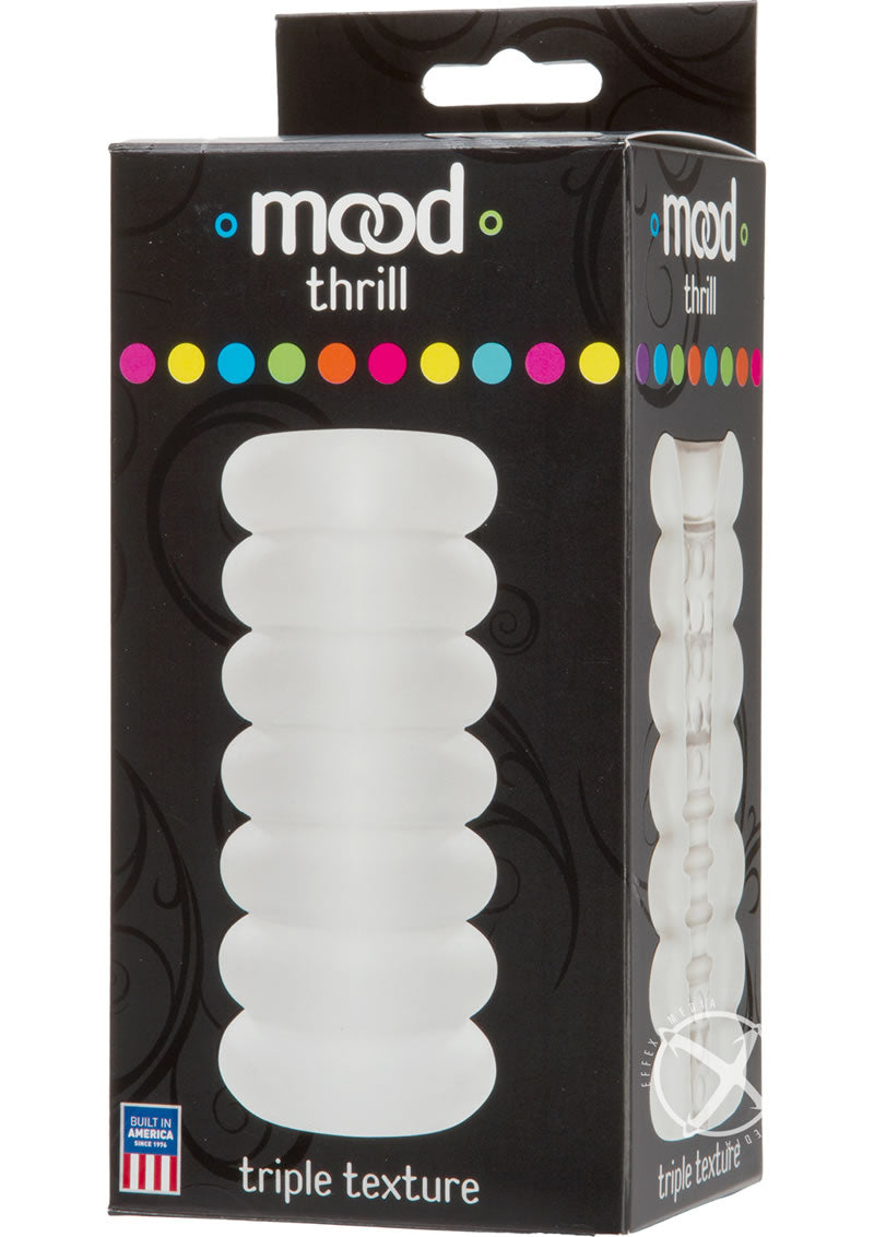 Mood Thrill Ultraskyn Masturbator - Frost/White