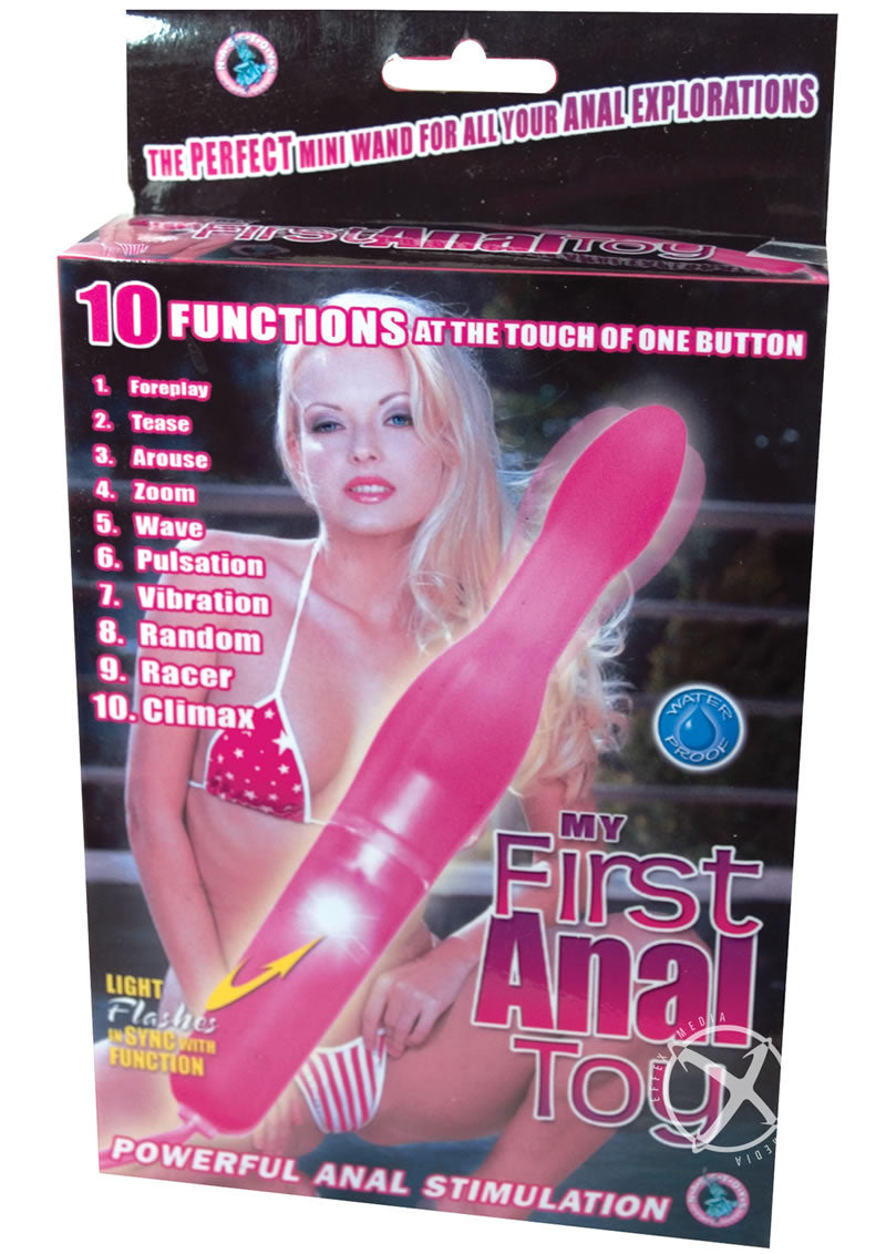 My First Anal Toy Vibrator Min Wand - Pink