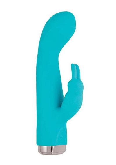 My Secret Rabbit Rechargeable Silicone Rabbit Vibrator - Aqua/Blue