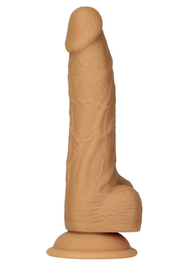 Naked Addiction Silicone Dual Density Dildo with Bonus Powerbullet - Caramel - 8in