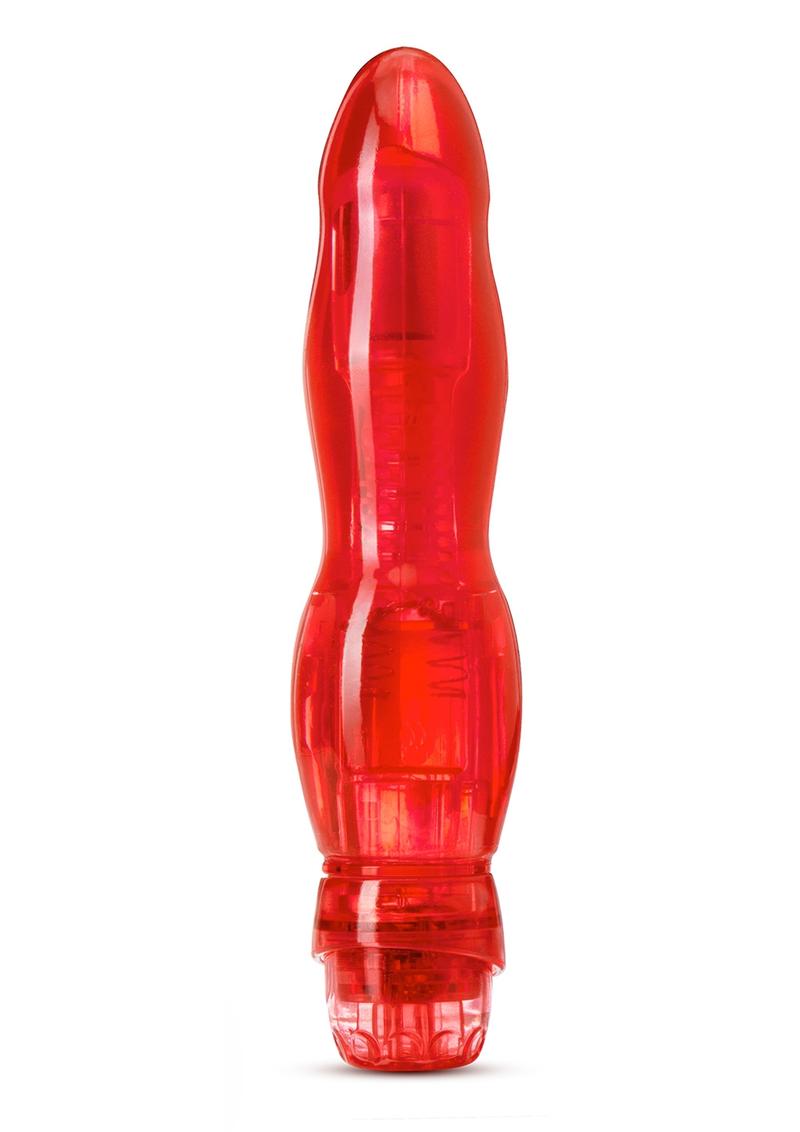 Naturally Yours Flamenco Vibrating Dildo - Red - 6.75in