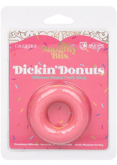 Naughty Bits Dickin' Donuts Silicone Donut Cock Ring - Pink