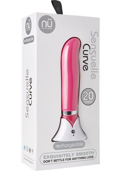 Nu Sensuelle Curve Rechargeable Silicone Vibrator - Pink