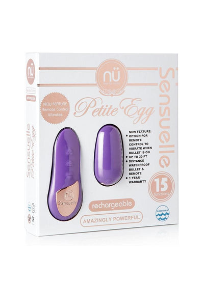 Nu Sensuelle Remote Control Petite Egg Rechargeable - Purple