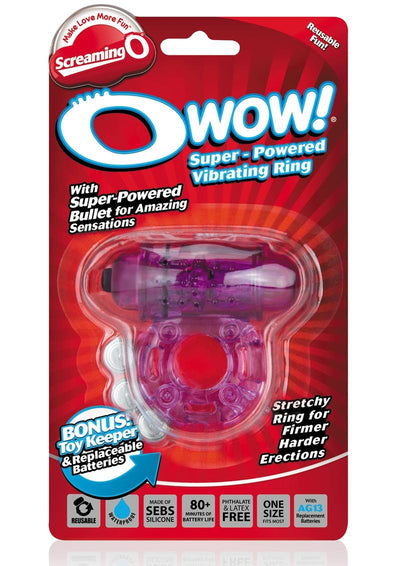 O Wow Vibrating Ring - Purple