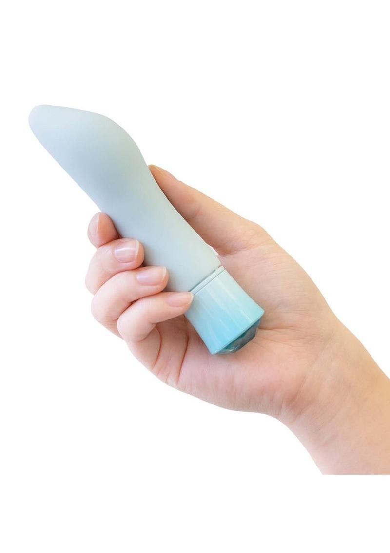 Oh My Gem Ardor Rechargeable Silicone Vibrator - Aquamarine