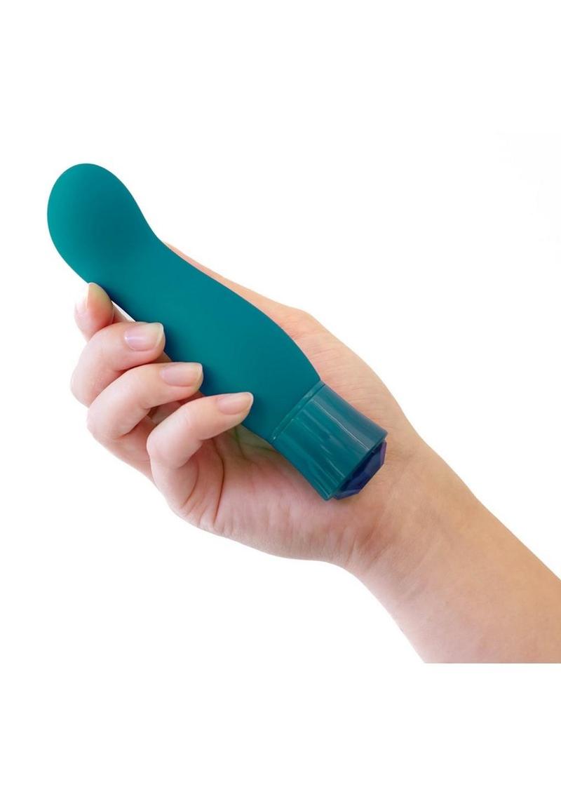 Oh My Gem Fierce Rechargeable Silicone Vibrator - Blue Topaz