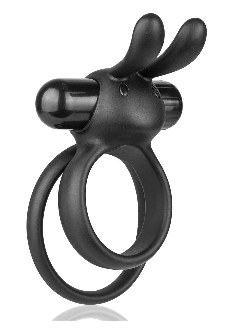 Ohare XL Vibrating Double Cock Ring - Black/Blue