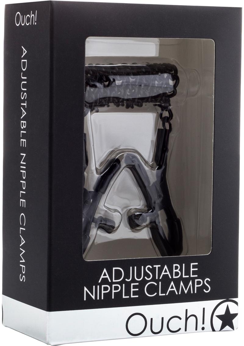 Ouch! Adjustable Nipple Clamps - Black