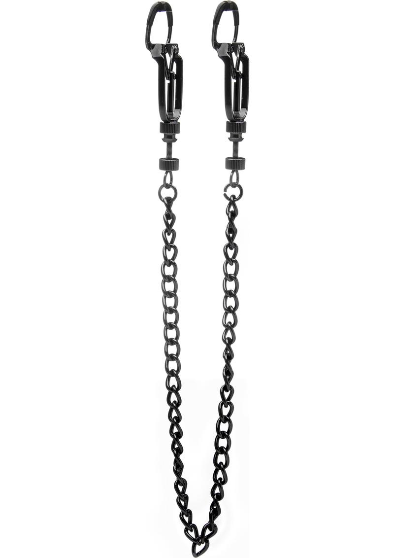 Ouch! Helix Nipple Clamps - Black/Metal