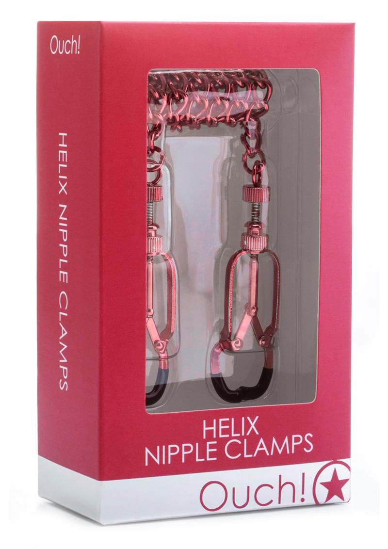 Ouch! Helix Nipple Clamps - Red