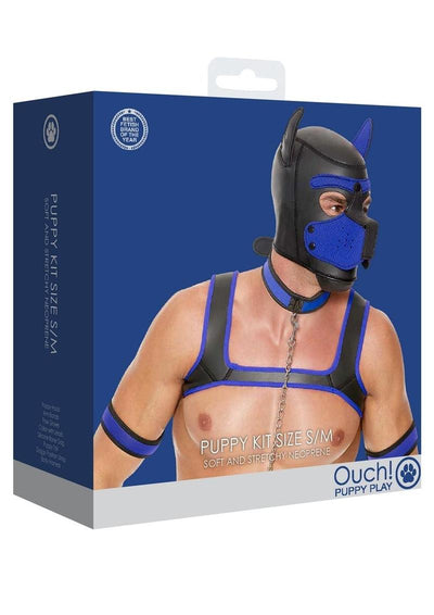 Ouch! Neoprene Puppy Kit - Blue - Medium/Small