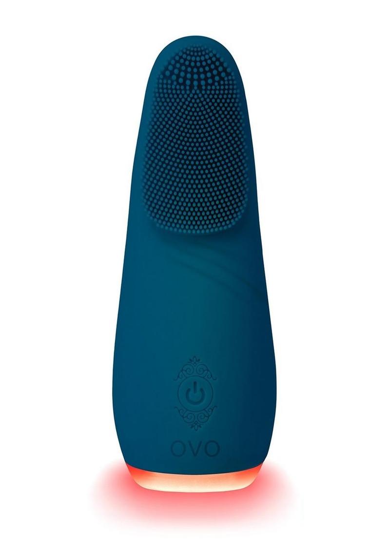 OVO Kiran Layon Rechargeable Silicone Vibrator - Blue