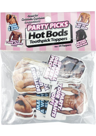 Party Picks Hot Bod Party Toothpick Toppers - 24 Each Per Pack