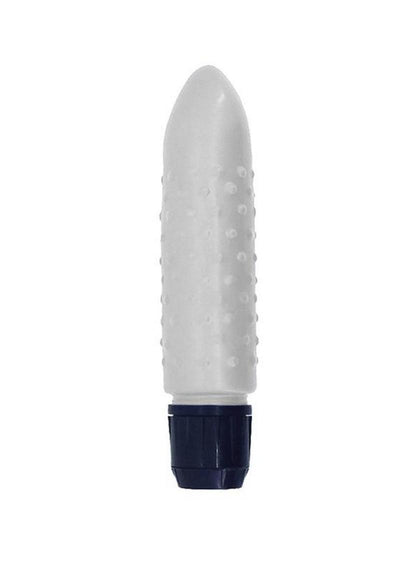 Pearl Sheens Bumpy Vibrator - White - 5in