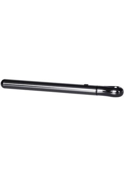 Pen Pal Rechargeable Compact Stainless Steel Vibrator - Black Chrome