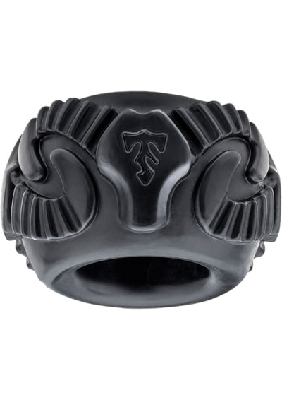 Perfect Fit Tribal Son Ram Ring Cock Ring - Black