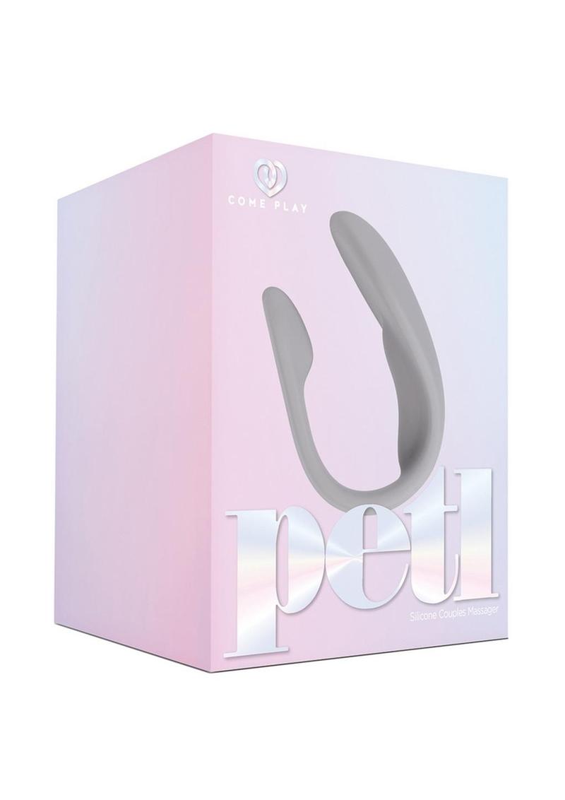 Petl Rechargeable Silicone Couples Massager - Gray/Grey