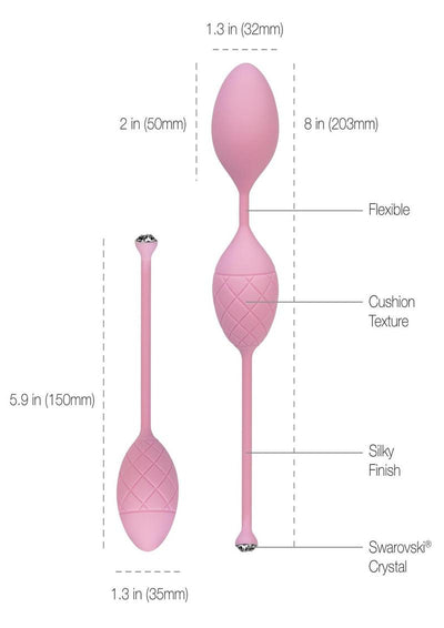 Pillow Talk Luxurious Pleasure Balls Silicone Kegel Balls