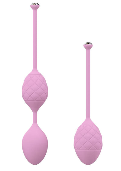 Pillow Talk Luxurious Pleasure Balls Silicone Kegel Balls - Pink